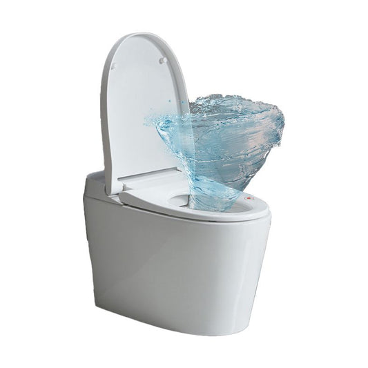 Siphon Jet Elongated Toilet Bowl Modern Flush Toilet With Seat for Bathroom Clearhalo 'Bathroom Remodel & Bathroom Fixtures' 'Home Improvement' 'home_improvement' 'home_improvement_toilets' 'Toilets & Bidets' 'Toilets' 1200x1200_00d7d11d-349c-41e8-bc20-c0e0966bcbf9
