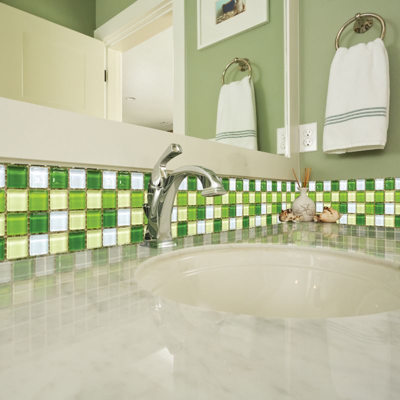 PVC Mosaic Tile Waterproof Peel and Stick Backsplash for Kitchen and Bathroom Clearhalo 'Flooring 'Home Improvement' 'home_improvement' 'home_improvement_peel_stick_blacksplash' 'Peel & Stick Backsplash Tile' 'peel_stick_blacksplash' 'Walls & Ceilings' Walls and Ceiling' 1200x1200_00e1f93a-2c8e-40dc-8260-82941b8f4b2f