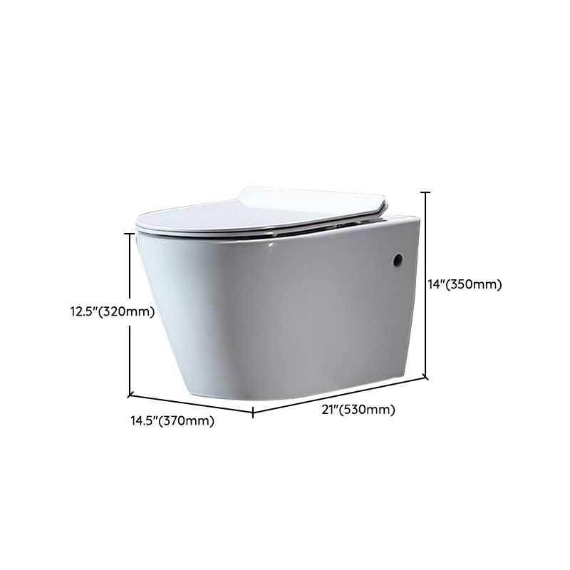 Modern Wall Mount Toilet All-In-One Porcelain Single Flush Toilet Bowl Clearhalo 'Bathroom Remodel & Bathroom Fixtures' 'Home Improvement' 'home_improvement' 'home_improvement_toilets' 'Toilets & Bidets' 'Toilets' 1200x1200_00fbdae7-9997-4402-8098-4930a6722c6a