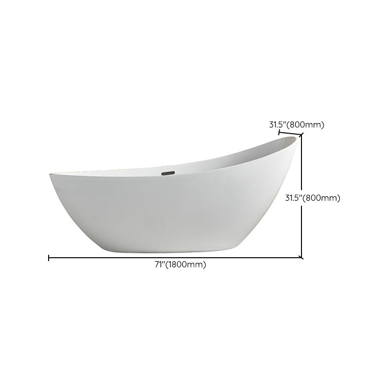 Antique Finish Oval Bathtub Stand Alone Modern Soaking Bath Tub Clearhalo 'Bathroom Remodel & Bathroom Fixtures' 'Bathtubs' 'Home Improvement' 'home_improvement' 'home_improvement_bathtubs' 'Showers & Bathtubs' 1200x1200_0103910a-7d85-4999-9abf-1066926bc55c