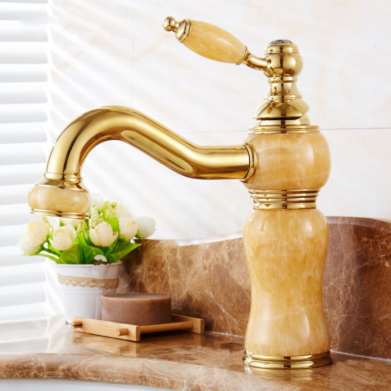 Classic Bathroom Vessel Faucet Lever Handle Circular Vessel Faucet Clearhalo 'Bathroom Remodel & Bathroom Fixtures' 'Bathroom Sink Faucets' 'Bathroom Sinks & Faucet Components' 'bathroom_sink_faucets' 'Home Improvement' 'home_improvement' 'home_improvement_bathroom_sink_faucets' 1200x1200_0103ca43-cd6e-4428-8cc6-623a64437b75