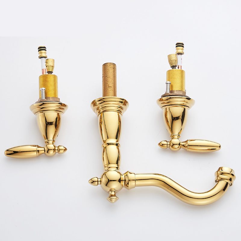 Glam Vessel Faucet 3 Holes Lever Handle Bathroom Vessel Faucet Clearhalo 'Bathroom Remodel & Bathroom Fixtures' 'Bathroom Sink Faucets' 'Bathroom Sinks & Faucet Components' 'bathroom_sink_faucets' 'Home Improvement' 'home_improvement' 'home_improvement_bathroom_sink_faucets' 1200x1200_0114aa2a-68fe-431b-af47-2e9464e7a032