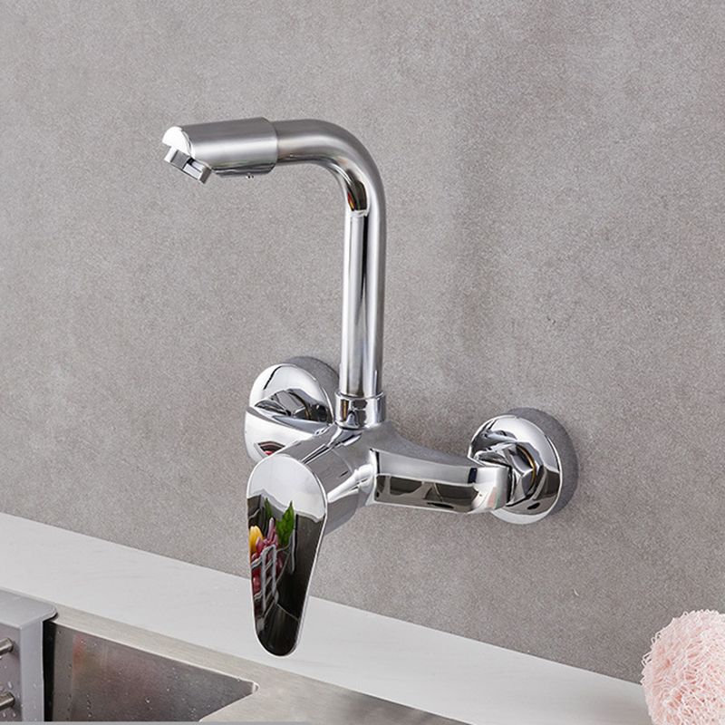 Modern Kitchen Tub Faucet Knob Two Handle Wall Mounted Faucet Clearhalo 'Home Improvement' 'home_improvement' 'home_improvement_kitchen_faucets' 'Kitchen Faucets' 'Kitchen Remodel & Kitchen Fixtures' 'Kitchen Sinks & Faucet Components' 'kitchen_faucets' 1200x1200_01153b25-7cb8-4a92-97d7-d2474aafbe80