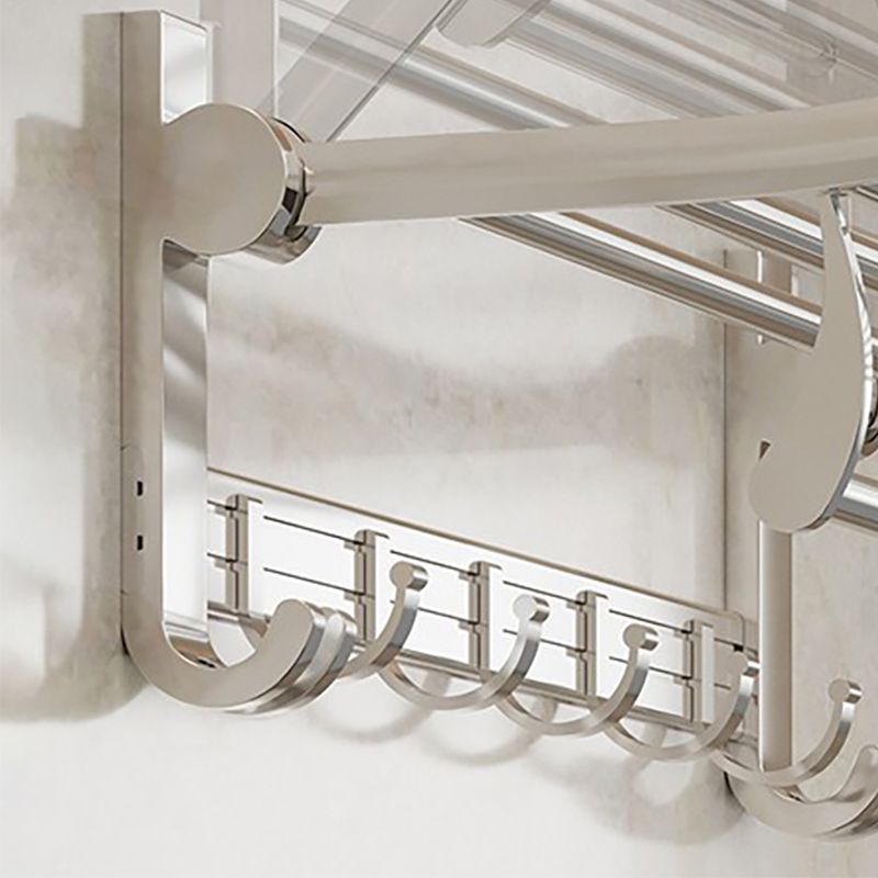 Modern Polished Chrome Bathroom Accessory Set Bath Shelf/Towel Bar/ Paper Holder Included Clearhalo 'Bathroom Hardware Sets' 'Bathroom Hardware' 'Bathroom Remodel & Bathroom Fixtures' 'bathroom_hardware_sets' 'Home Improvement' 'home_improvement' 'home_improvement_bathroom_hardware_sets' 1200x1200_01290d38-5321-4451-ac1f-daa13ac0dbae