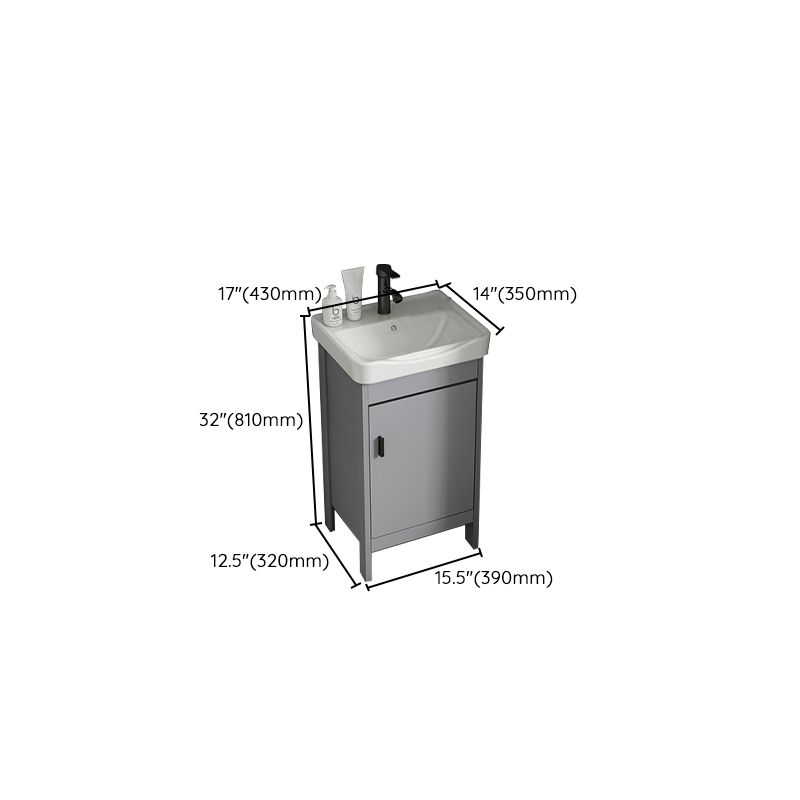 Modern Bathroom Vanity Set Freestanding Single-Sink Bathroom Sink Vanity Clearhalo 'Bathroom Remodel & Bathroom Fixtures' 'Bathroom Vanities' 'bathroom_vanities' 'Home Improvement' 'home_improvement' 'home_improvement_bathroom_vanities' 1200x1200_01316f24-ba8b-4f59-8de9-3211770cc207