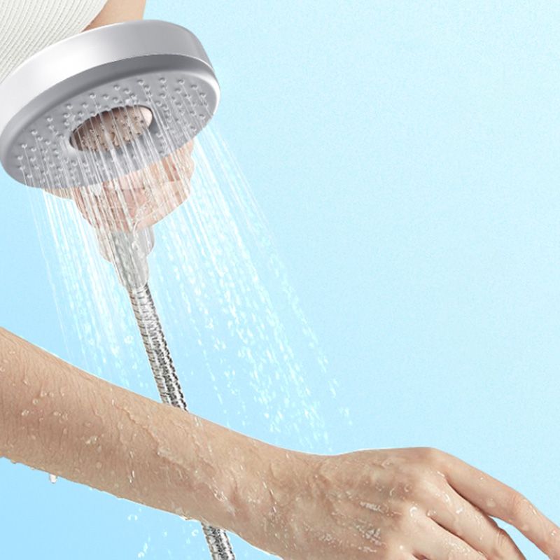 Contemporary Shower Head Solid Color Round Plastic Handheld Shower Head Clearhalo 'Bathroom Remodel & Bathroom Fixtures' 'Home Improvement' 'home_improvement' 'home_improvement_shower_heads' 'Shower Heads' 'shower_heads' 'Showers & Bathtubs Plumbing' 'Showers & Bathtubs' 1200x1200_0138280f-7749-4f7a-b9e7-b22cc396cef0