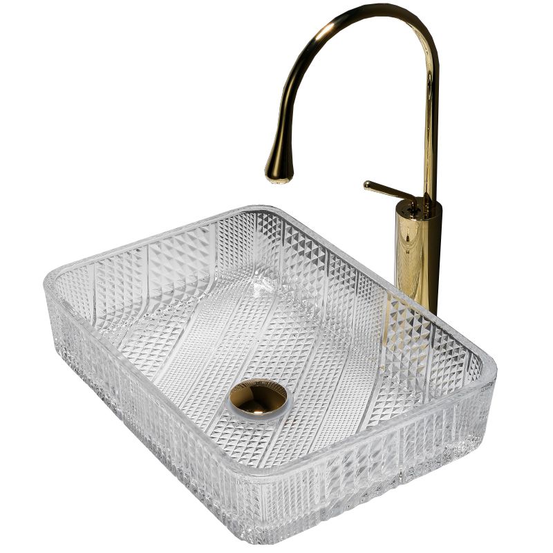 Modern Clear Wash Stand Glass Trough Bathroom Sink for Bathroom Clearhalo 'Bathroom Remodel & Bathroom Fixtures' 'Bathroom Sinks & Faucet Components' 'Bathroom Sinks' 'bathroom_sink' 'Home Improvement' 'home_improvement' 'home_improvement_bathroom_sink' 1200x1200_0140817b-a666-4cc8-a7a1-d73f4109d2eb