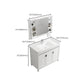 Rectangle Vanity Set White 2 Doors Freestanding Metal Frame Single Sink Vanity Clearhalo 'Bathroom Remodel & Bathroom Fixtures' 'Bathroom Vanities' 'bathroom_vanities' 'Home Improvement' 'home_improvement' 'home_improvement_bathroom_vanities' 1200x1200_01518cb1-cedf-48ae-9657-11301bb7cde7