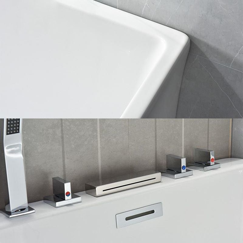 Back to Wall Acrylic Bathtub Stand Alone White Rectangular Bath Clearhalo 'Bathroom Remodel & Bathroom Fixtures' 'Bathtubs' 'Home Improvement' 'home_improvement' 'home_improvement_bathtubs' 'Showers & Bathtubs' 1200x1200_0154a4f9-e360-41ba-94c2-7262d8c79d08