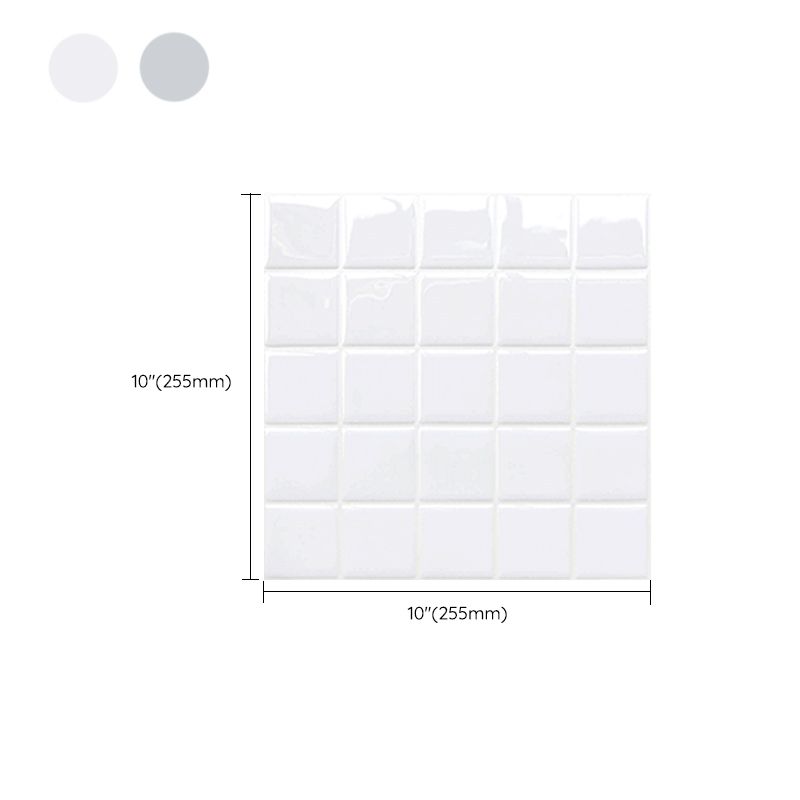 Mosaic Tile Wallpaper Plastic Grid Peel and Stick Backsplash Wall Tile Clearhalo 'Flooring 'Home Improvement' 'home_improvement' 'home_improvement_peel_stick_blacksplash' 'Peel & Stick Backsplash Tile' 'peel_stick_blacksplash' 'Walls & Ceilings' Walls and Ceiling' 1200x1200_01561ce4-ead5-4aa4-bdff-949da96a23a1