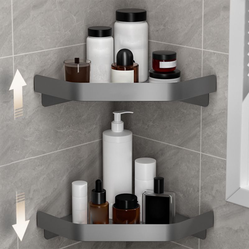 Modern Grey Bathroom Accessory Kit Paper Holder Bath Shelf Bath Hardware Set Clearhalo 'Bathroom Hardware Sets' 'Bathroom Hardware' 'Bathroom Remodel & Bathroom Fixtures' 'bathroom_hardware_sets' 'Home Improvement' 'home_improvement' 'home_improvement_bathroom_hardware_sets' 1200x1200_0166dafa-82cc-4162-99f0-1779189a5803