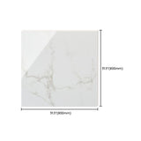 Popular Polished Porcelain Tile White Marble Patterned Square Wall Tile Clearhalo 'Floor Tiles & Wall Tiles' 'floor_tiles_wall_tiles' 'Flooring 'Home Improvement' 'home_improvement' 'home_improvement_floor_tiles_wall_tiles' Walls and Ceiling' 1200x1200_01813d06-240f-44f2-a615-a8208250ff25