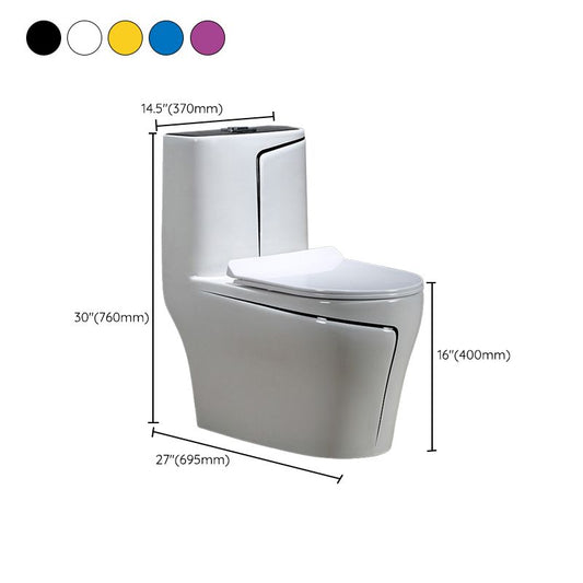Floor Mount Flush Toilet Skirted Traditional One-Piece Toilet with Slow Close Seat Clearhalo 'Bathroom Remodel & Bathroom Fixtures' 'Home Improvement' 'home_improvement' 'home_improvement_toilets' 'Toilets & Bidets' 'Toilets' 1200x1200_0189d857-f910-4423-8591-d8b4ff8f90aa