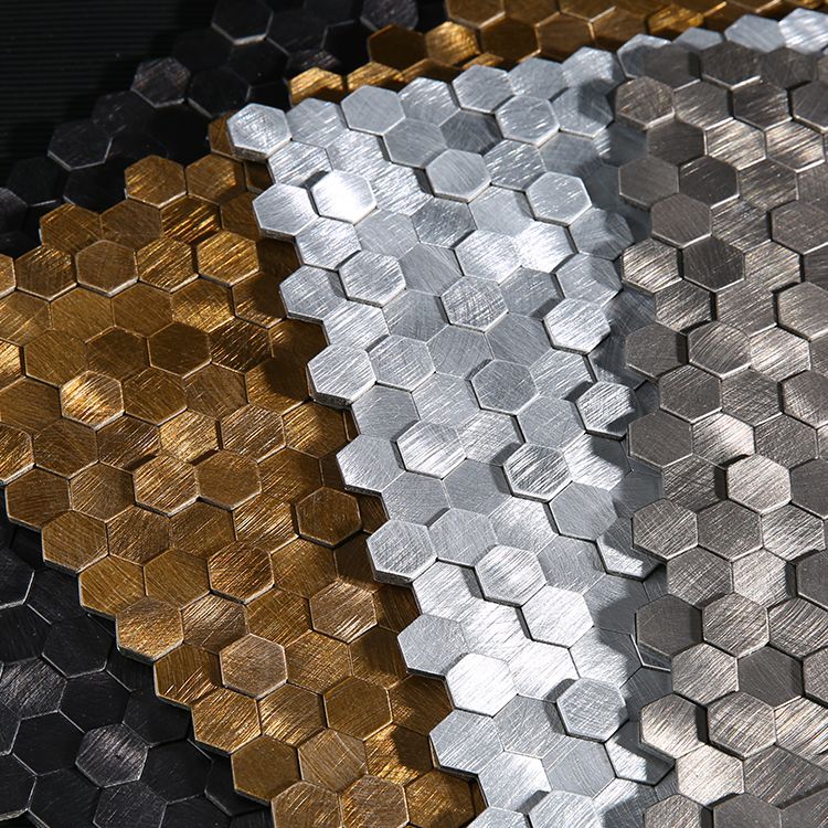 Mosaic Tile Wallpaper Waterproof Peel and Stick Wall Tile with Hexagonal Shape Clearhalo 'Flooring 'Home Improvement' 'home_improvement' 'home_improvement_peel_stick_blacksplash' 'Peel & Stick Backsplash Tile' 'peel_stick_blacksplash' 'Walls & Ceilings' Walls and Ceiling' 1200x1200_01900cb2-7cc7-4aa1-93d0-365e4bd69762