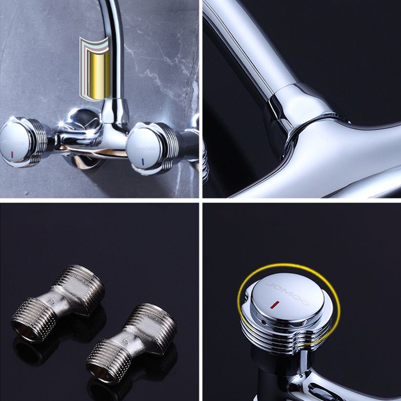 Modern Wall Mounted Spout Bar Faucet Single Lever Low Profile Kitchen Faucet Clearhalo 'Home Improvement' 'home_improvement' 'home_improvement_kitchen_faucets' 'Kitchen Faucets' 'Kitchen Remodel & Kitchen Fixtures' 'Kitchen Sinks & Faucet Components' 'kitchen_faucets' 1200x1200_01b1e2b7-1860-45d7-a0a1-e32283e50aca