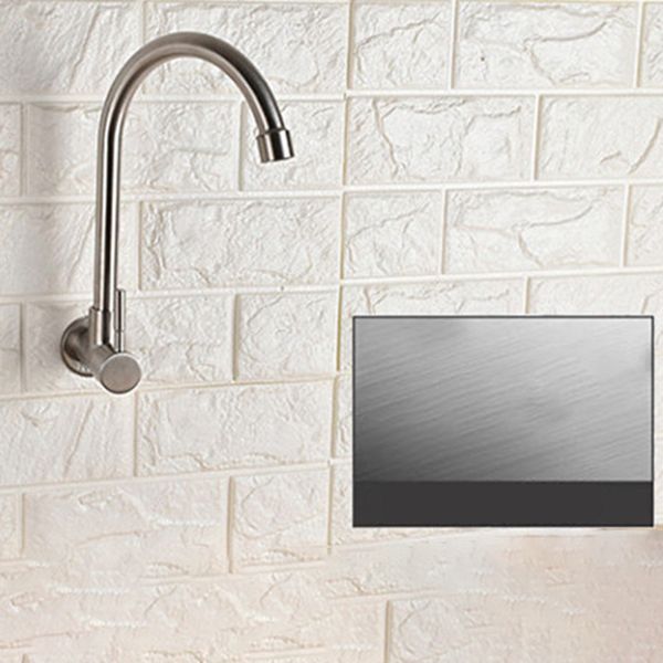 Modern 1-Handle Faucets Stainless Steel with Water Dispenser Standard Kitchen Faucets Clearhalo 'Home Improvement' 'home_improvement' 'home_improvement_kitchen_faucets' 'Kitchen Faucets' 'Kitchen Remodel & Kitchen Fixtures' 'Kitchen Sinks & Faucet Components' 'kitchen_faucets' 1200x1200_01de2d63-be43-4ba8-94da-9bbe47f4ac2e