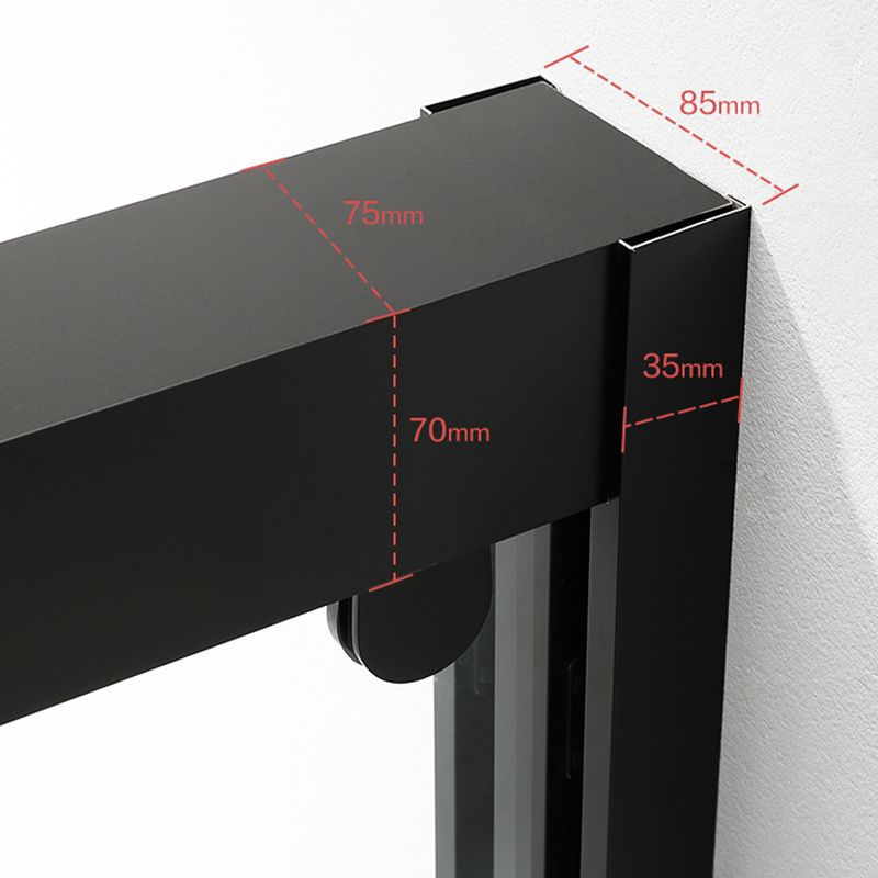 Triple Linkage Double Sliding Shower Door Tempered Glass Shower Door Clearhalo 'Bathroom Remodel & Bathroom Fixtures' 'Home Improvement' 'home_improvement' 'home_improvement_shower_tub_doors' 'Shower and Tub Doors' 'shower_tub_doors' 'Showers & Bathtubs' 1200x1200_01ea051c-3a5a-47c2-902d-ac03c6725b85