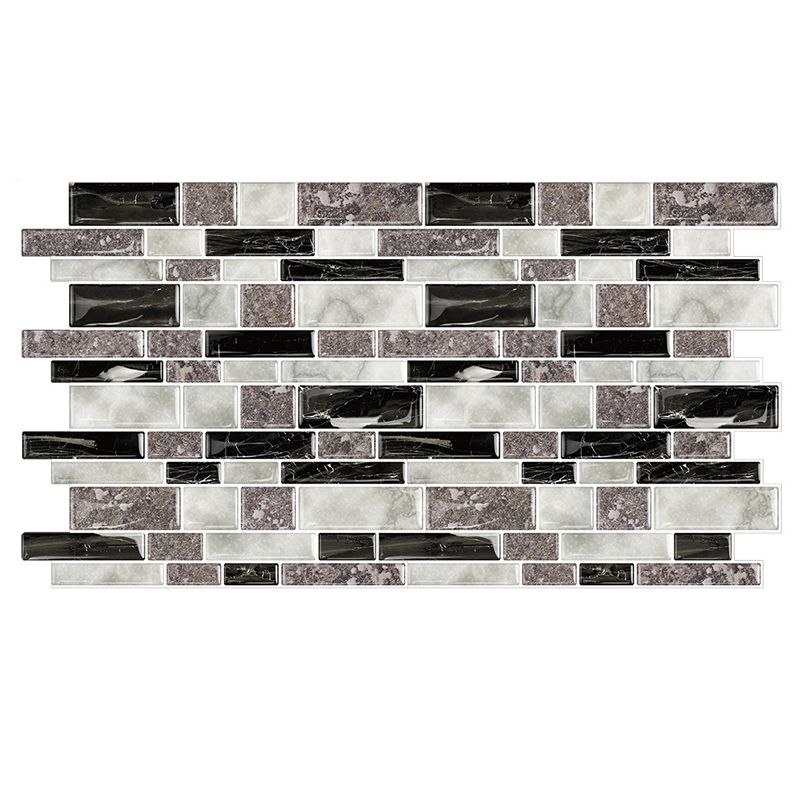 12"x 12" Resin Mosaic Tile Square Peel and Stick Tile for Backsplash & Wall Tile Clearhalo 'Flooring 'Home Improvement' 'home_improvement' 'home_improvement_peel_stick_blacksplash' 'Peel & Stick Backsplash Tile' 'peel_stick_blacksplash' 'Walls & Ceilings' Walls and Ceiling' 1200x1200_020329d7-70d4-4cd0-910b-ebf5b416c96f