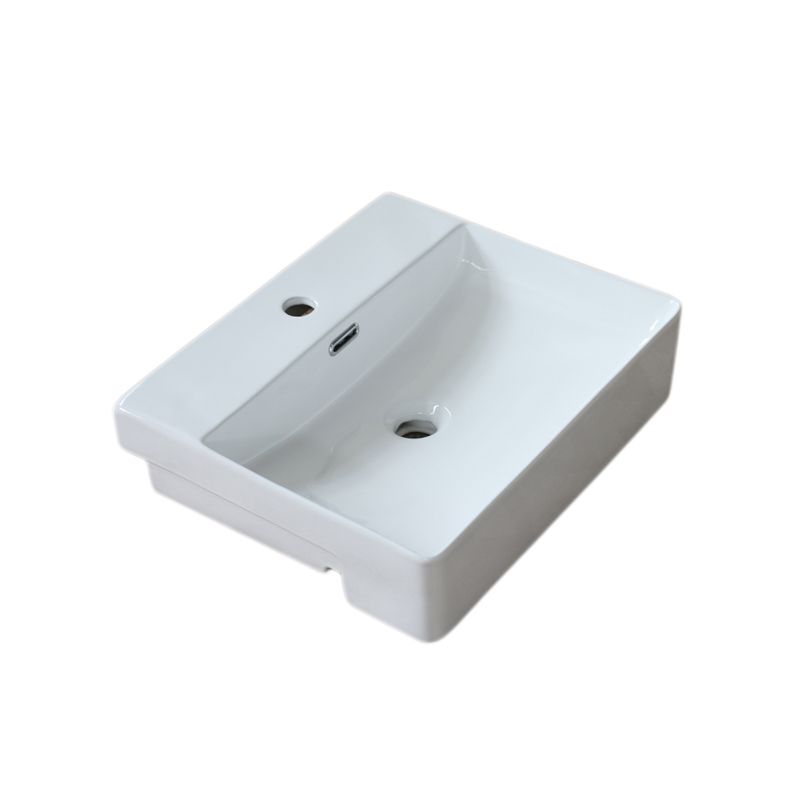 Modern Porcelain Bathroom Sink Rectangular Vessel Lavatory Sink Clearhalo 'Bathroom Remodel & Bathroom Fixtures' 'Bathroom Sinks & Faucet Components' 'Bathroom Sinks' 'bathroom_sink' 'Home Improvement' 'home_improvement' 'home_improvement_bathroom_sink' 1200x1200_0218dfaa-c543-4979-8517-7816f1147d14