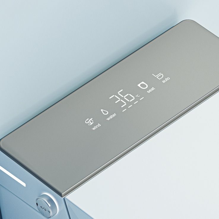 Contemporary Foot Sensor Elongated White Ceramic Smart Toilet Clearhalo 'Bathroom Remodel & Bathroom Fixtures' 'Bidets' 'Home Improvement' 'home_improvement' 'home_improvement_bidets' 'Toilets & Bidets' 1200x1200_0218f6f1-db8e-4439-aa73-360f4a95a97f