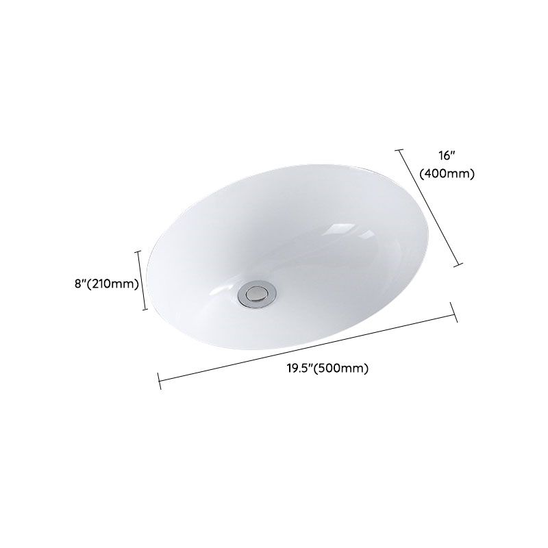 Modern Undermount Vanity Sink Porcelain Shut-Off Valve Included Bathroom Sink Clearhalo 'Bathroom Remodel & Bathroom Fixtures' 'Bathroom Sinks & Faucet Components' 'Bathroom Sinks' 'bathroom_sink' 'Home Improvement' 'home_improvement' 'home_improvement_bathroom_sink' 1200x1200_024aaa7a-66c6-4d57-9a20-650202ba4d98