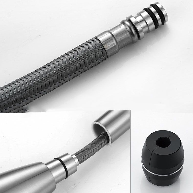 Modern Farmhouse Faucet One Handle High Arch Kitchen Faucet with Pull out Sprayer Clearhalo 'Home Improvement' 'home_improvement' 'home_improvement_kitchen_faucets' 'Kitchen Faucets' 'Kitchen Remodel & Kitchen Fixtures' 'Kitchen Sinks & Faucet Components' 'kitchen_faucets' 1200x1200_026447fb-51f9-43b3-a4f1-b7ac9433c688