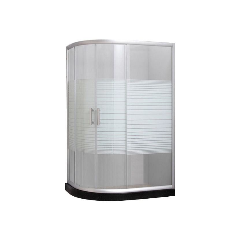 Semi-Frameless Shower Bath Door Double Sliding Shower Doors Patterned Clearhalo 'Bathroom Remodel & Bathroom Fixtures' 'Home Improvement' 'home_improvement' 'home_improvement_shower_tub_doors' 'Shower and Tub Doors' 'shower_tub_doors' 'Showers & Bathtubs' 1200x1200_026b4c17-0ad9-4476-9560-13d126572f3a