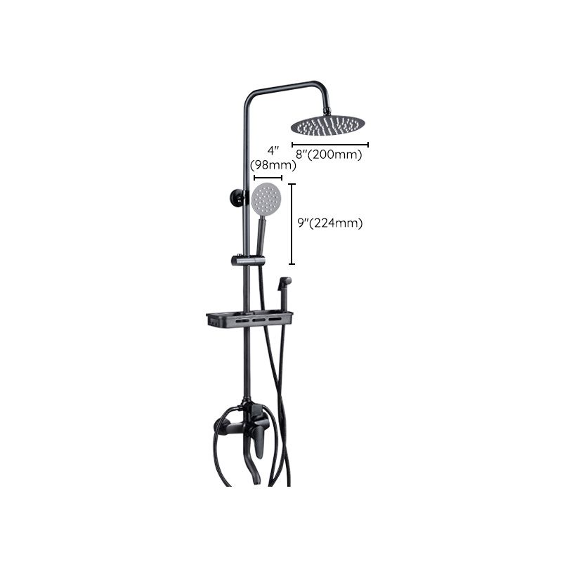 Adjustable Spray Pattern Shower Combo Metal Shower Faucet Arm Shower Head with Slide Bar Clearhalo 'Bathroom Remodel & Bathroom Fixtures' 'Home Improvement' 'home_improvement' 'home_improvement_shower_faucets' 'Shower Faucets & Systems' 'shower_faucets' 'Showers & Bathtubs Plumbing' 'Showers & Bathtubs' 1200x1200_02818912-342e-4d9e-95e7-cb9ddea22688