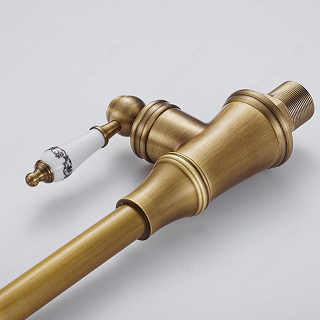 Traditional 1-Hole Kitchen Faucet Swivel Spout Gooseneck Standard Kitchen Faucets Clearhalo 'Home Improvement' 'home_improvement' 'home_improvement_kitchen_faucets' 'Kitchen Faucets' 'Kitchen Remodel & Kitchen Fixtures' 'Kitchen Sinks & Faucet Components' 'kitchen_faucets' 1200x1200_0289d7a1-7866-41d1-a7f9-5dc5a7e3756c