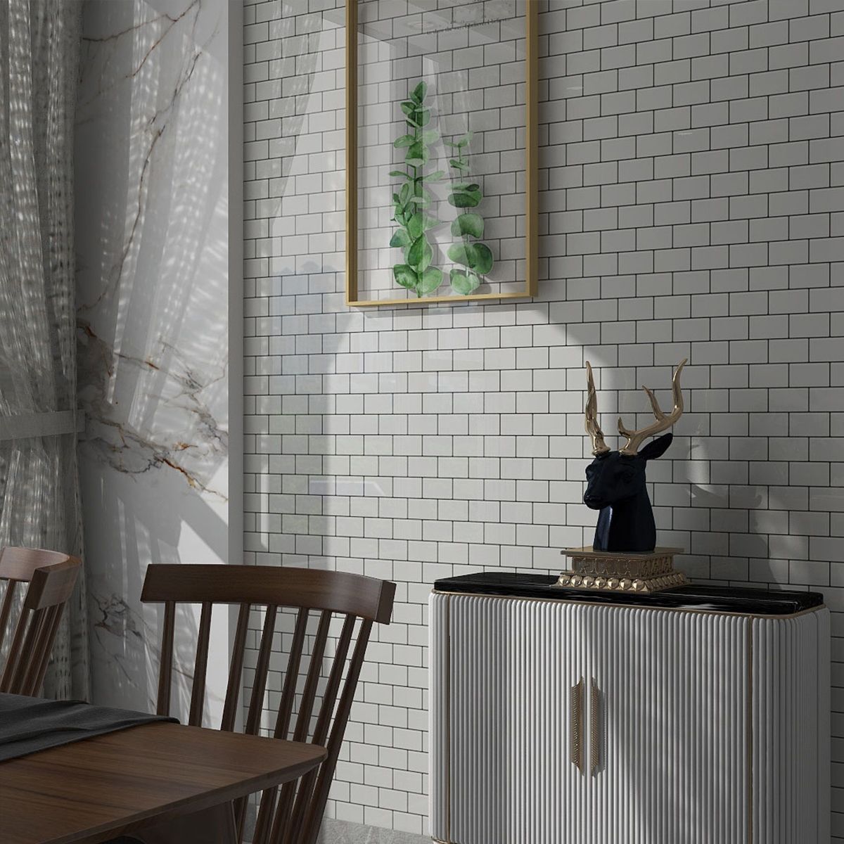 White Subway Tile Water-resistant PVC Peel & Stick Tile for Backsplash Wall Clearhalo 'Flooring 'Home Improvement' 'home_improvement' 'home_improvement_peel_stick_blacksplash' 'Peel & Stick Backsplash Tile' 'peel_stick_blacksplash' 'Walls & Ceilings' Walls and Ceiling' 1200x1200_02ab0bdc-ae2e-4119-ac0c-9abe80738628