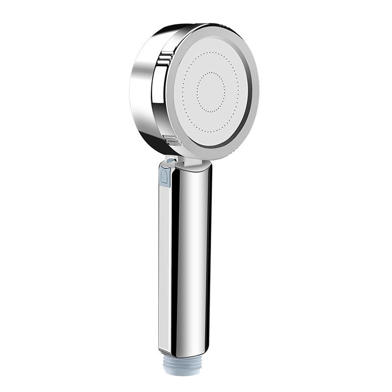 Contemporary Wall Mounted Shower Head Combo Chrome Round Hand Shower Clearhalo 'Bathroom Remodel & Bathroom Fixtures' 'Home Improvement' 'home_improvement' 'home_improvement_shower_heads' 'Shower Heads' 'shower_heads' 'Showers & Bathtubs Plumbing' 'Showers & Bathtubs' 1200x1200_02b45e06-7071-4e89-a9d3-307bd710939a