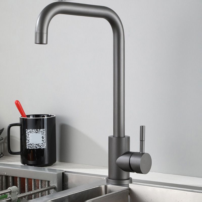 Modern Spray Kitchen Faucet Stainless Steel Swivel Spout Bridge Faucet Clearhalo 'Home Improvement' 'home_improvement' 'home_improvement_kitchen_faucets' 'Kitchen Faucets' 'Kitchen Remodel & Kitchen Fixtures' 'Kitchen Sinks & Faucet Components' 'kitchen_faucets' 1200x1200_02c63b82-3b5b-47e0-a6d2-11702eacbc66