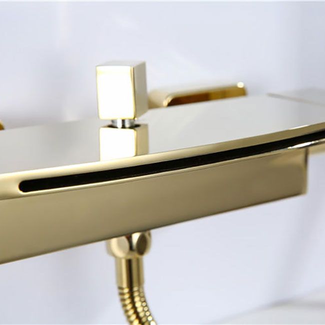 Modern Tub Faucet Trim Copper with Handles and Diverter Wall Mount Bath Filler Trim Clearhalo 'Bathroom Remodel & Bathroom Fixtures' 'Bathtub Faucets' 'bathtub_faucets' 'Home Improvement' 'home_improvement' 'home_improvement_bathtub_faucets' 1200x1200_02c8fa61-8efe-434c-94a4-0475dbd840f9