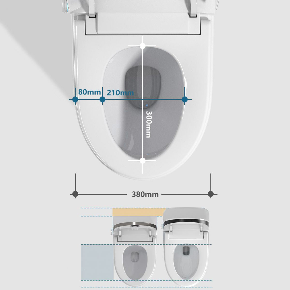 Modern All-In-One Toilet Bowl Siphon Jet Toilet with Soft-Close Seat for Bathroom Clearhalo 'Bathroom Remodel & Bathroom Fixtures' 'Home Improvement' 'home_improvement' 'home_improvement_toilets' 'Toilets & Bidets' 'Toilets' 1200x1200_02e23865-02b6-4b09-8ca0-c481288630a0