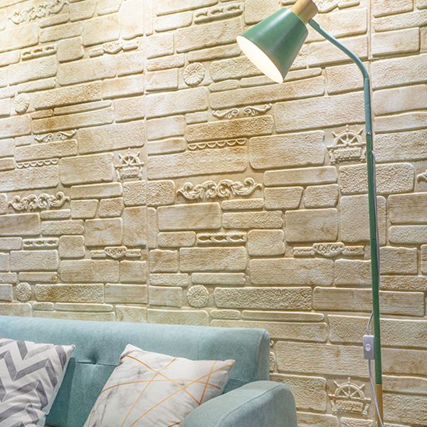 Modern Wall Paneling Peel and Stick Brick 3D Print Waterproof Wall Panel Clearhalo 'Flooring 'Home Improvement' 'home_improvement' 'home_improvement_wall_paneling' 'Wall Paneling' 'wall_paneling' 'Walls & Ceilings' Walls and Ceiling' 1200x1200_02e6e167-2ef1-4e12-9779-b51c582f071d