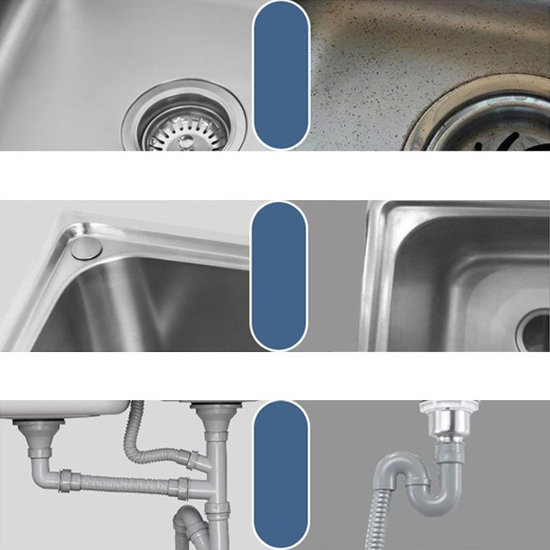 Stainless Steel Kitchen Sink Modern Kitchen Sink with Double Sink(Not Included Faucet) Clearhalo 'Home Improvement' 'home_improvement' 'home_improvement_kitchen_sinks' 'Kitchen Remodel & Kitchen Fixtures' 'Kitchen Sinks & Faucet Components' 'Kitchen Sinks' 'kitchen_sinks' 1200x1200_0309adda-87ce-4b5c-b18e-0f64f0dd8089