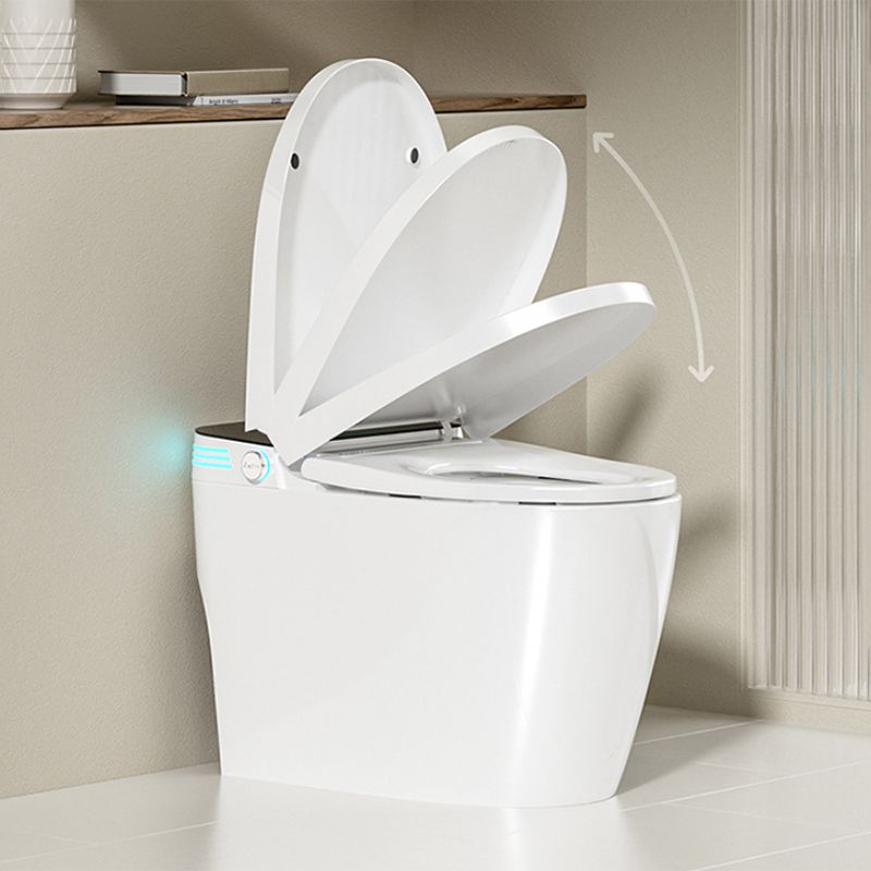 Contemporary Floor Mount Bidet Elongated Ceramic Heated Seat White Dryer Clearhalo 'Bathroom Remodel & Bathroom Fixtures' 'Bidets' 'Home Improvement' 'home_improvement' 'home_improvement_bidets' 'Toilets & Bidets' 1200x1200_0311d46c-69ae-41df-976c-b2d77db1a901