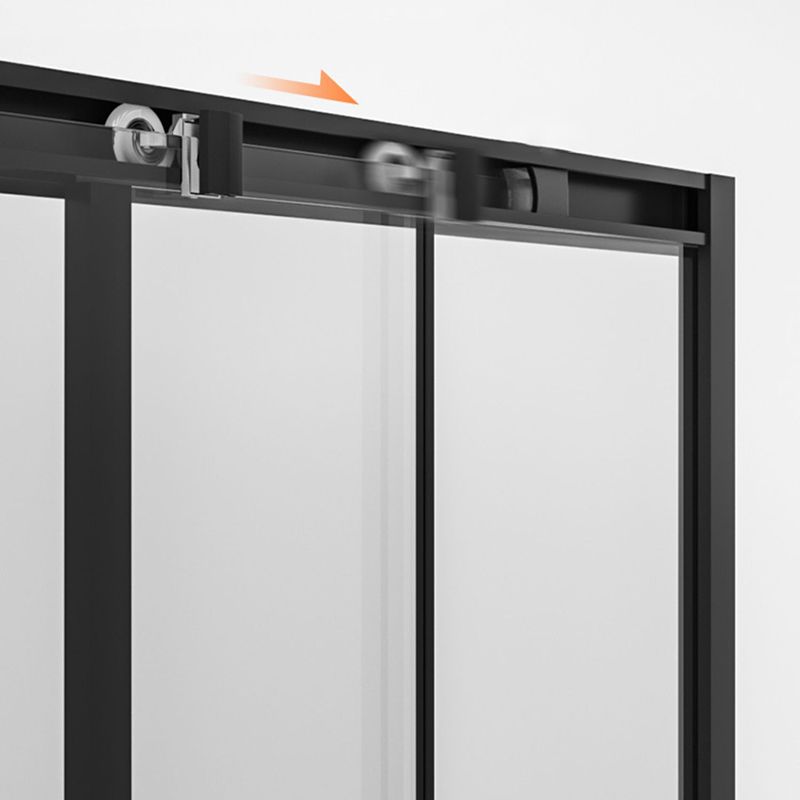 Double Sliding Stainless Steel Shower Enclosure Framed Clear Shower Stall Clearhalo 'Bathroom Remodel & Bathroom Fixtures' 'Home Improvement' 'home_improvement' 'home_improvement_shower_stalls_enclosures' 'Shower Stalls & Enclosures' 'shower_stalls_enclosures' 'Showers & Bathtubs' 1200x1200_031fa58b-ca9e-454f-8c33-724926648123