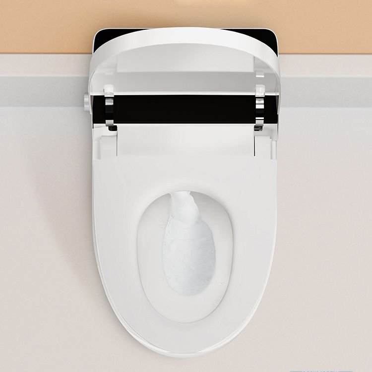 Elongated Floor Mount Bidet Smart Bidet with Dryer and Heated Seat Clearhalo 'Bathroom Remodel & Bathroom Fixtures' 'Bidets' 'Home Improvement' 'home_improvement' 'home_improvement_bidets' 'Toilets & Bidets' 1200x1200_0336fc45-5f94-408c-bbc9-0d03e837962d