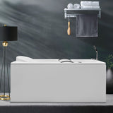 Rectangular Freestanding Bathtub Acrylic Soaking White Modern Bath (Board not Included) Clearhalo 'Bathroom Remodel & Bathroom Fixtures' 'Bathtubs' 'Home Improvement' 'home_improvement' 'home_improvement_bathtubs' 'Showers & Bathtubs' 1200x1200_0390374b-b940-49e6-89a6-faabe7f6b808