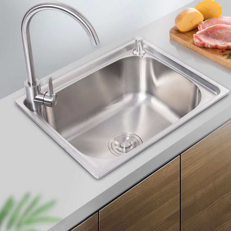 Stainless Steel Sink Drop-In Single Bowl Kitchen Sink with Basket Strainer Clearhalo 'Home Improvement' 'home_improvement' 'home_improvement_kitchen_sinks' 'Kitchen Remodel & Kitchen Fixtures' 'Kitchen Sinks & Faucet Components' 'Kitchen Sinks' 'kitchen_sinks' 1200x1200_0396ed87-3cd8-4f69-881f-e1ca8ce73caa