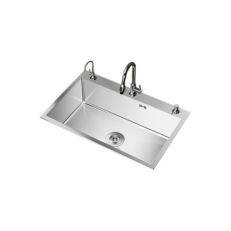 Stainless Steel Drop-In Kitchen Sink Single Bowl Sink with 3 Holes Clearhalo 'Home Improvement' 'home_improvement' 'home_improvement_kitchen_sinks' 'Kitchen Remodel & Kitchen Fixtures' 'Kitchen Sinks & Faucet Components' 'Kitchen Sinks' 'kitchen_sinks' 1200x1200_039eb06a-b2a0-4752-9b12-fa6bfe15b768