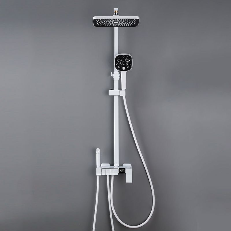 Modern Pressure Balanced Diverter Valve Shower Faucet Adjustable Shower System Clearhalo 'Bathroom Remodel & Bathroom Fixtures' 'Home Improvement' 'home_improvement' 'home_improvement_shower_faucets' 'Shower Faucets & Systems' 'shower_faucets' 'Showers & Bathtubs Plumbing' 'Showers & Bathtubs' 1200x1200_039f01d6-23e8-44ea-a5bf-e41bfd42f1fc