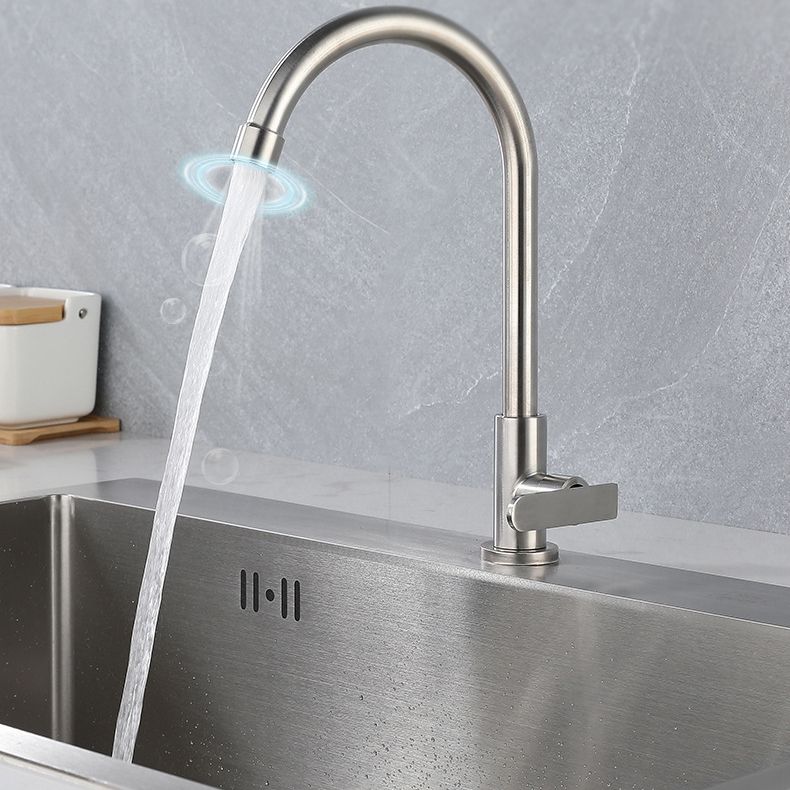 Contemporary Single Handle Kitchen Faucet Pull down 1-Hold Bar Faucet Clearhalo 'Home Improvement' 'home_improvement' 'home_improvement_kitchen_faucets' 'Kitchen Faucets' 'Kitchen Remodel & Kitchen Fixtures' 'Kitchen Sinks & Faucet Components' 'kitchen_faucets' 1200x1200_03ca658f-103f-49cc-a186-3db73dfa881c