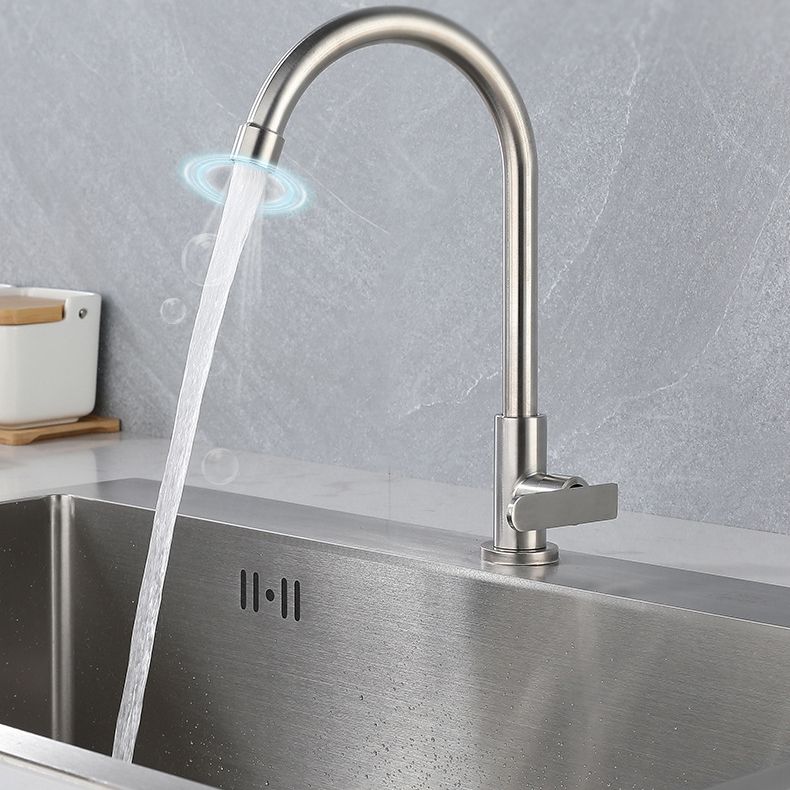 Contemporary Single Handle Kitchen Faucet Pull down 1-Hold Bar Faucet Clearhalo 'Home Improvement' 'home_improvement' 'home_improvement_kitchen_faucets' 'Kitchen Faucets' 'Kitchen Remodel & Kitchen Fixtures' 'Kitchen Sinks & Faucet Components' 'kitchen_faucets' 1200x1200_03ca658f-103f-49cc-a186-3db73dfa881c