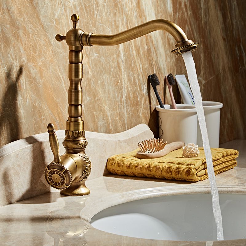 Brass Traditional Wide Spread Bathroom Faucet Lever Lavatory Faucet Clearhalo 'Bathroom Remodel & Bathroom Fixtures' 'Bathroom Sink Faucets' 'Bathroom Sinks & Faucet Components' 'bathroom_sink_faucets' 'Home Improvement' 'home_improvement' 'home_improvement_bathroom_sink_faucets' 1200x1200_03db0d57-222e-46a1-9fcf-0883099dd752