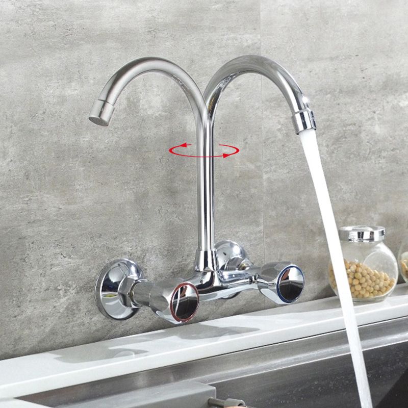 Modern Kitchen Faucet Brass Knob Handle High Arch Wall Mounted Pot Filler Faucet Clearhalo 'Home Improvement' 'home_improvement' 'home_improvement_kitchen_faucets' 'Kitchen Faucets' 'Kitchen Remodel & Kitchen Fixtures' 'Kitchen Sinks & Faucet Components' 'kitchen_faucets' 1200x1200_03f7ed63-2245-4b16-b5ca-06bf131cf1b3