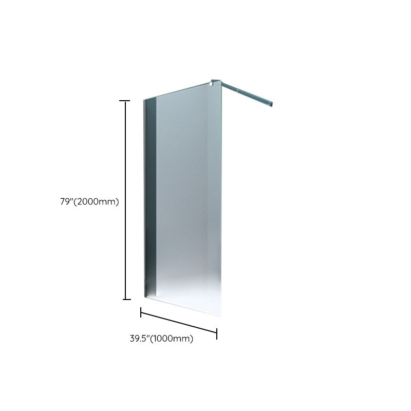 Single Fixed Transparent Fixed Glass Panel Frameless Fixed Glass Panel Clearhalo 'Bathroom Remodel & Bathroom Fixtures' 'Home Improvement' 'home_improvement' 'home_improvement_shower_tub_doors' 'Shower and Tub Doors' 'shower_tub_doors' 'Showers & Bathtubs' 1200x1200_0403669a-c26a-4c49-9622-9d100feab5d7