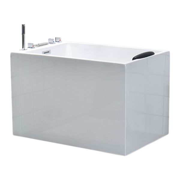 Back to Wall Bath Rectangular Antique Finish Soaking Modern Tub Clearhalo 'Bathroom Remodel & Bathroom Fixtures' 'Bathtubs' 'Home Improvement' 'home_improvement' 'home_improvement_bathtubs' 'Showers & Bathtubs' 1200x1200_04087be7-0bf3-44b5-84e5-b495e43a7858