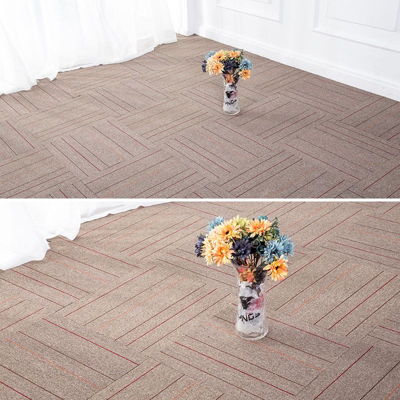 Dark Color Level Loop Carpet Tile Non-Skid Adhesive Tabs Indoor Carpet Tiles Clearhalo 'Carpet Tiles & Carpet Squares' 'carpet_tiles_carpet_squares' 'Flooring 'Home Improvement' 'home_improvement' 'home_improvement_carpet_tiles_carpet_squares' Walls and Ceiling' 1200x1200_04142211-0194-4b18-8df2-d499f3ec035d